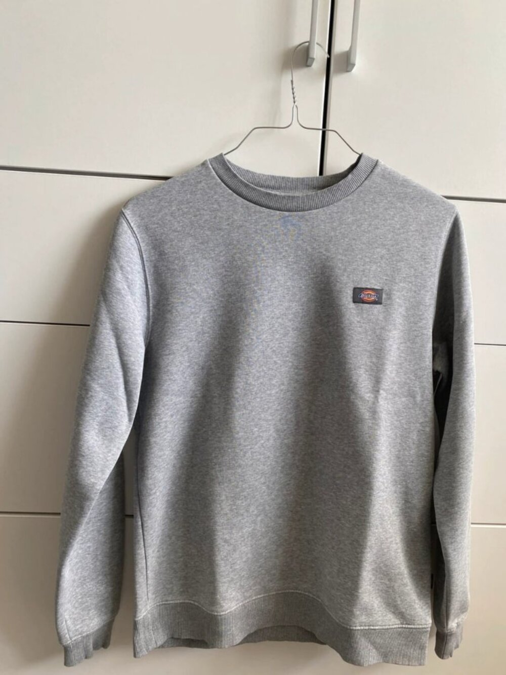 Men’s Gray Crewneck Sweatshirt, Classic Pullover, Size XS